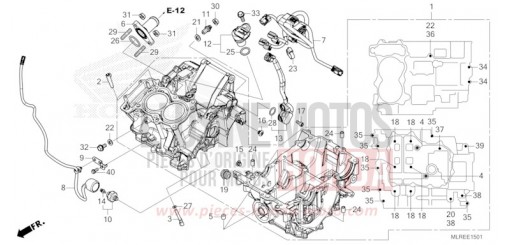 CARTER MOTEUR (CB500FAC) CB500FACT de 2026